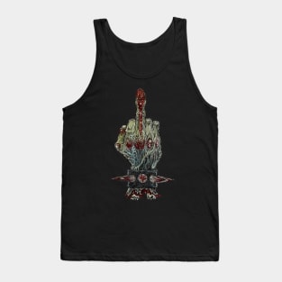 Zombie Metal Severed Hand  'The Finger' Tank Top